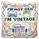 Not Old, Just Vintage Pillow thumbnail