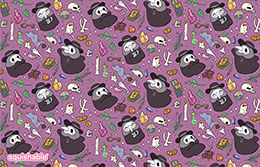 Doctor Plague Purple Desktop Wallpaper