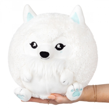 Mini Squishable Snow Wolf for Charity