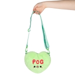 Squishable Fuzzy Candy Heart POG Crossbody Bag