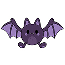 Mini Squishable Spooky Bat