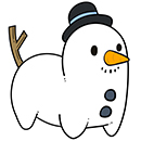 Mini Squishable Snow Dog