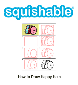 How to Draw Happy Ham