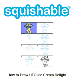 How to Draw Ice Cream UFO