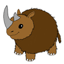 Squishable Woolly Rhino