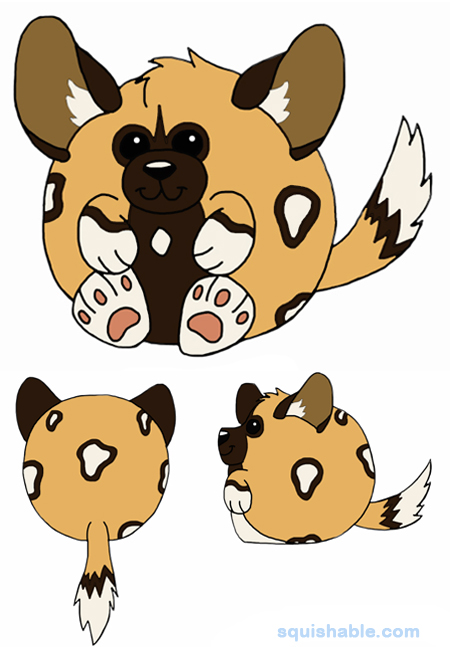 : Squishable African Wild Dog