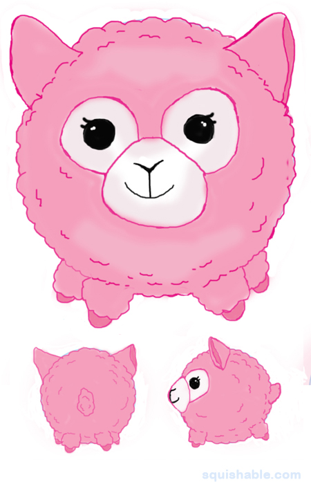 Squishable Pink Alpaca