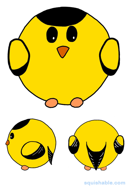 Squishable American Goldfinch