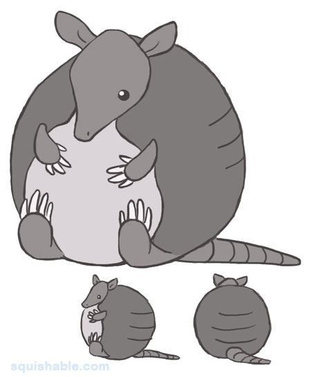 Squishable Dilly the Armadillo