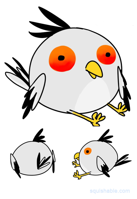 Squishable Secretary Bird