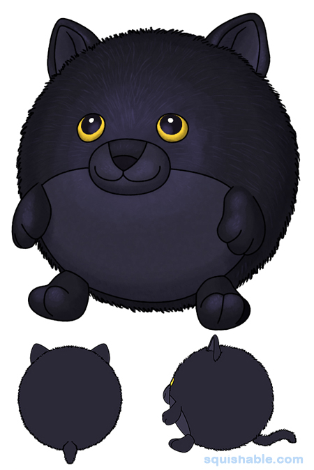 Squishable Black Cat