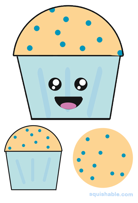 Squishable Blueberry Muffins