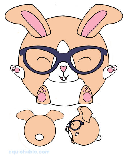 Squishable Nerdy Bunny