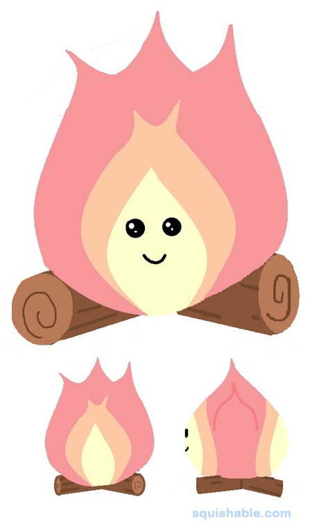 Squishable Camp Fire
