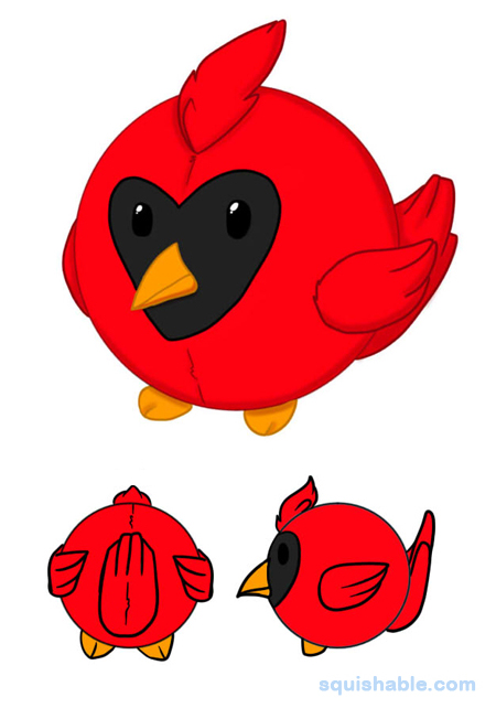 Squishable Cardinal