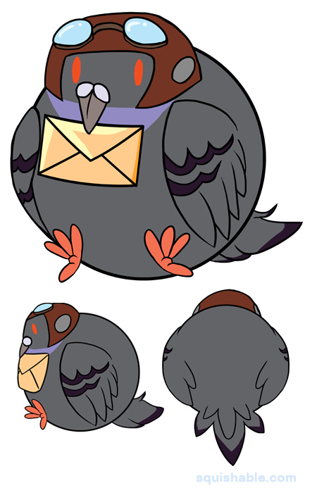 : Squishable Carrier Pigeon