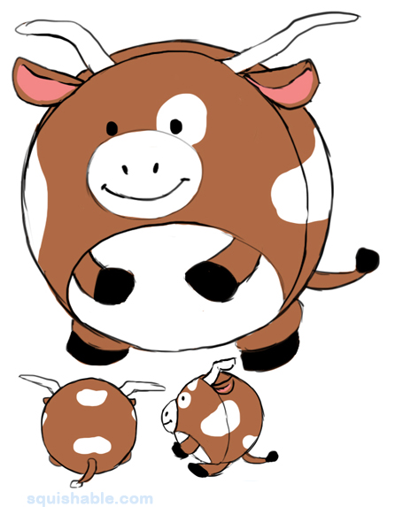 Squishable Longhorn Cow