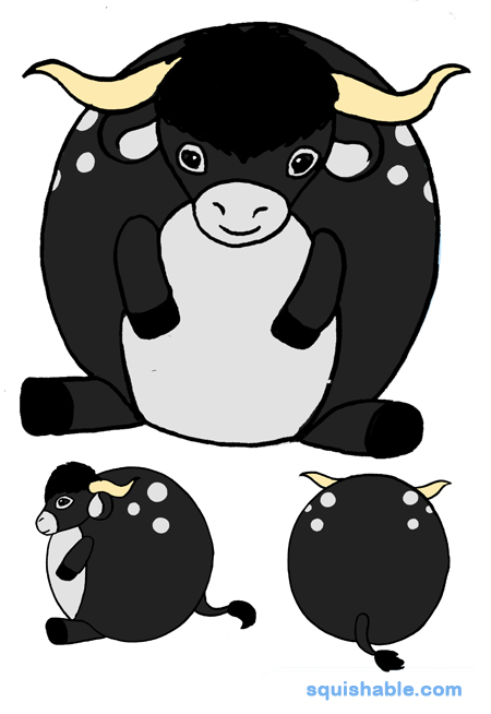 Squishable Tudanca Cow
