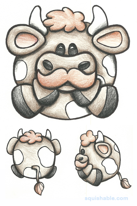 Squishable Moostache Cow