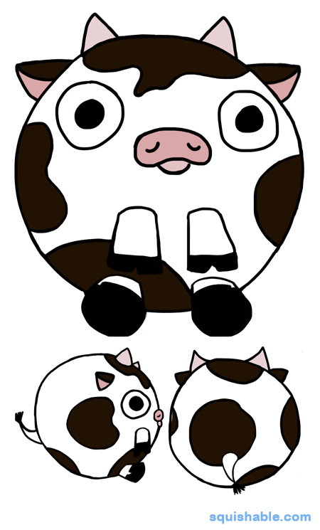 Squishable Blank Stare Cow