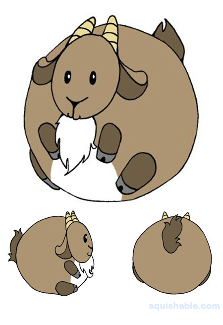 Squishable Brown Goat