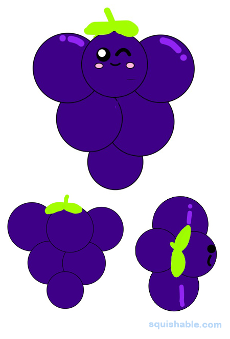 Squishable Grapes