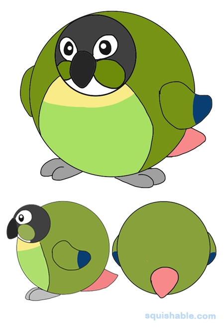 Squishable Green-Cheeked Conure