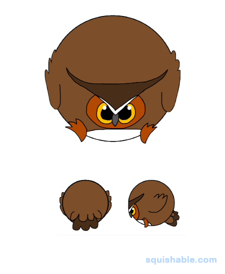 Squishable Grumpy Ol' Owl
