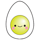 Squishable Hard Boiled Egg