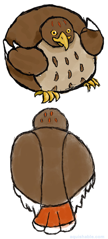 Squishable Red-Tailed Hawk