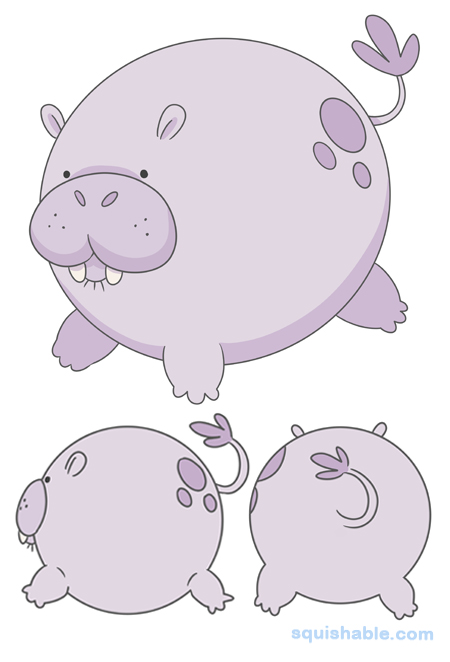 Squishable Happy Hippo