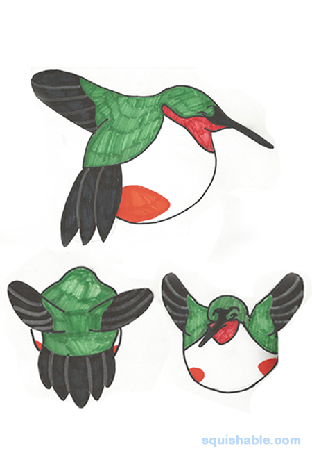Squishable Huggle Hummingbird