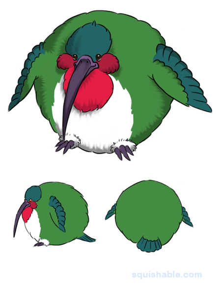 Squishable Ruby-Throated Hummingbird