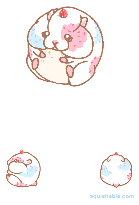 Squishable Ice Cream Hamster