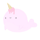 Squishable Ice Cream Narwhal