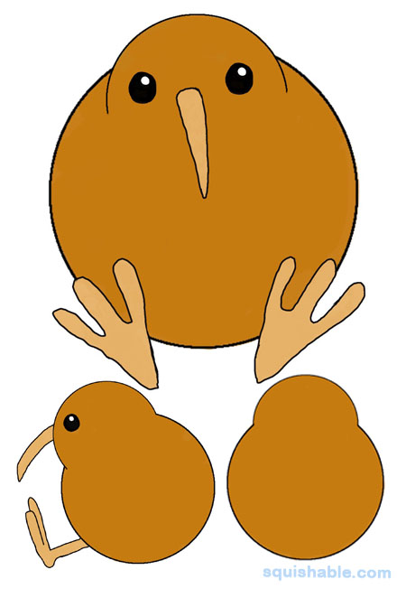 Squishable Kiwi Bird