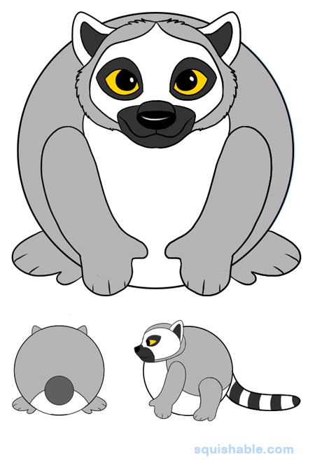Squishable Ring-Tailed Lemur