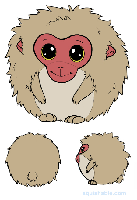 Squishable Japanese Macaque