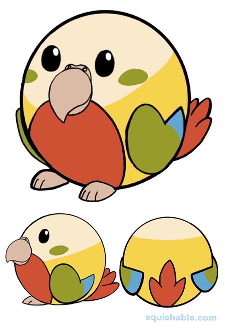 Squishable Mango Bird