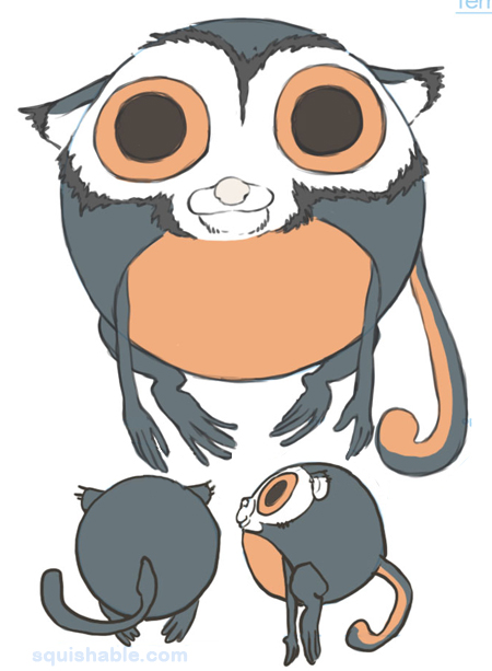 Squishable Owl Monkey