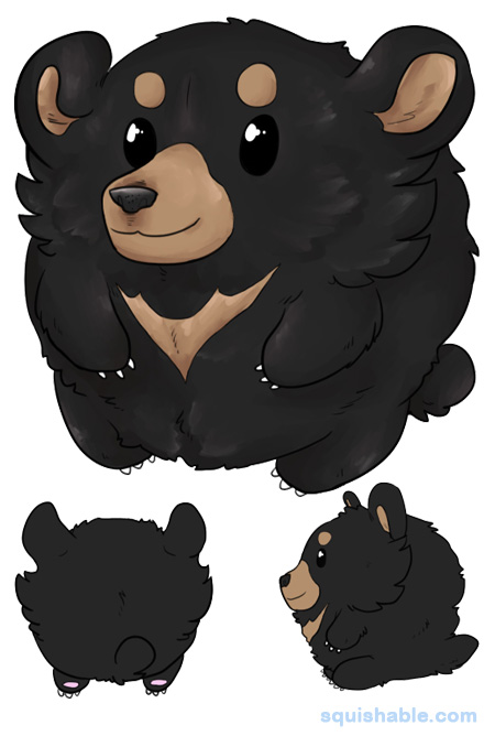 Squishable Asiatic Black Bear