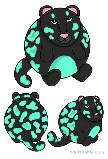 Squishable Neon Leopard