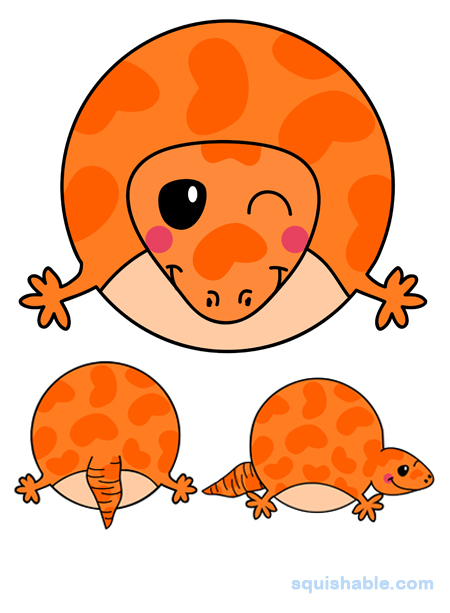 Squishable Nut the Leopard Gecko