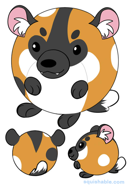 Squishable Painted Dog