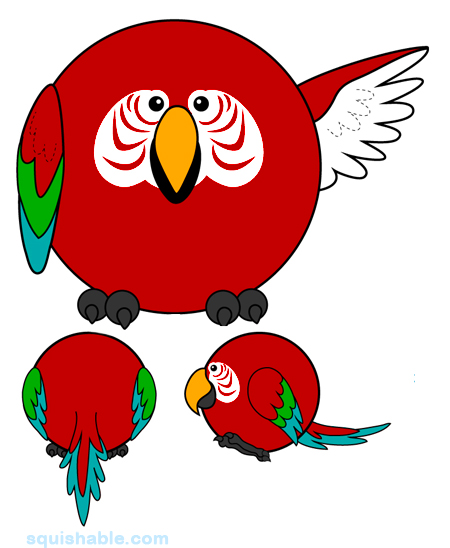 Squishable Squawk Macaw