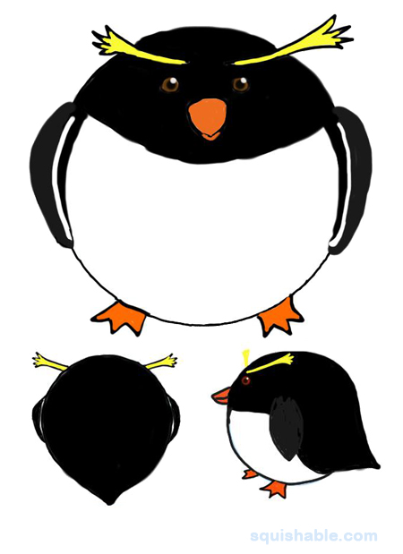 Squishable Rockhopper Penguin
