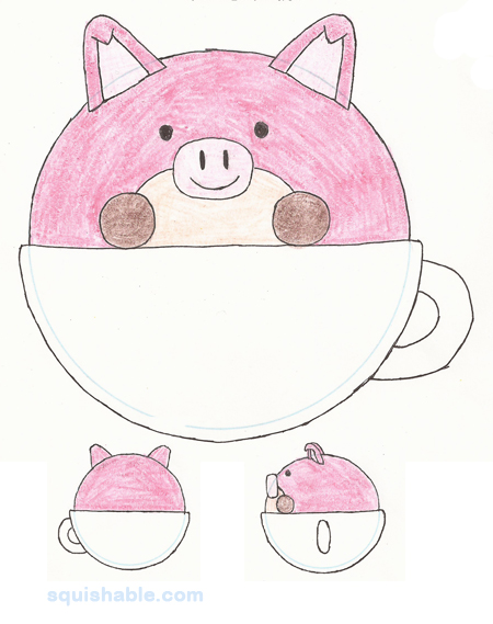 Squishable Teacup Pig