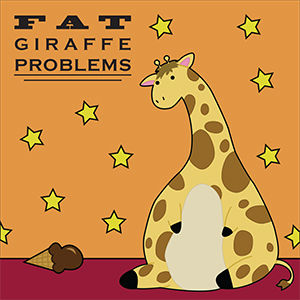 Fat Giraffe Problems Pillow