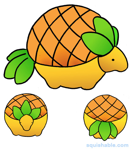 Squishable Pineapple Armadillo