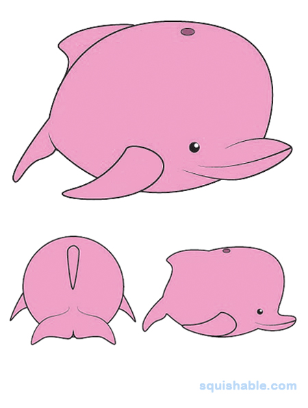 Squishable Pink River Dolphin